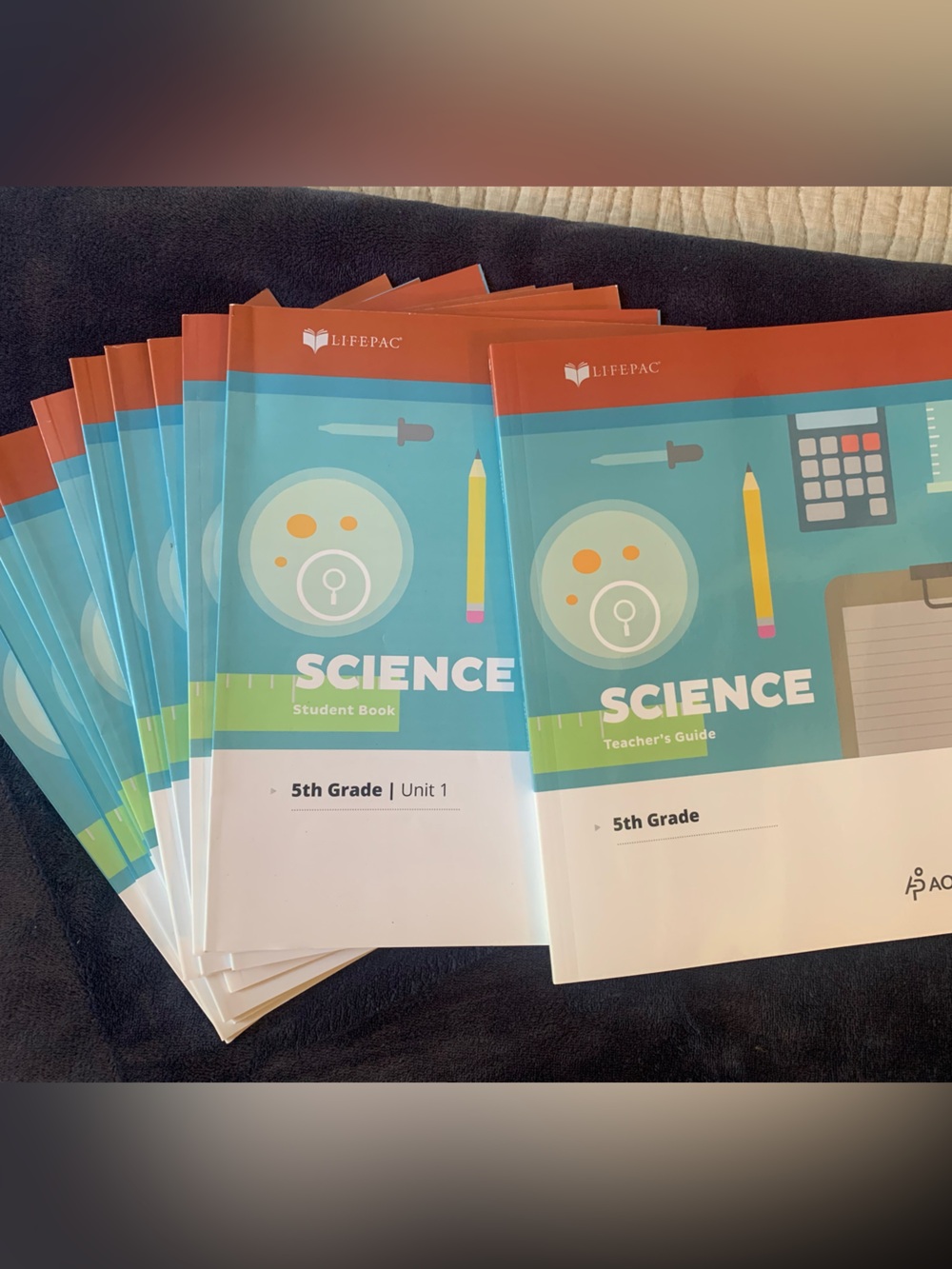 5th Grade Science Student & Teacher Book Set Lifepac aop